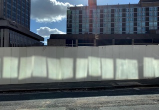 City wall sunlight