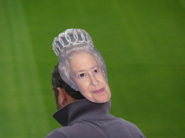 her majesty is with us