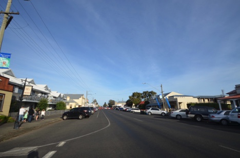 Downtown port fairy New Years night